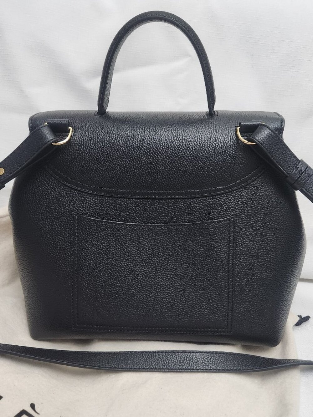 Polène Numéro Un Bag – Black Textured / Pebbled Leather - Picture 3 of 8